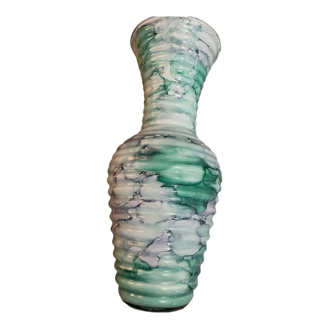 Italian (Fair Trade) Decorative Blown-Glass Vase For Sale