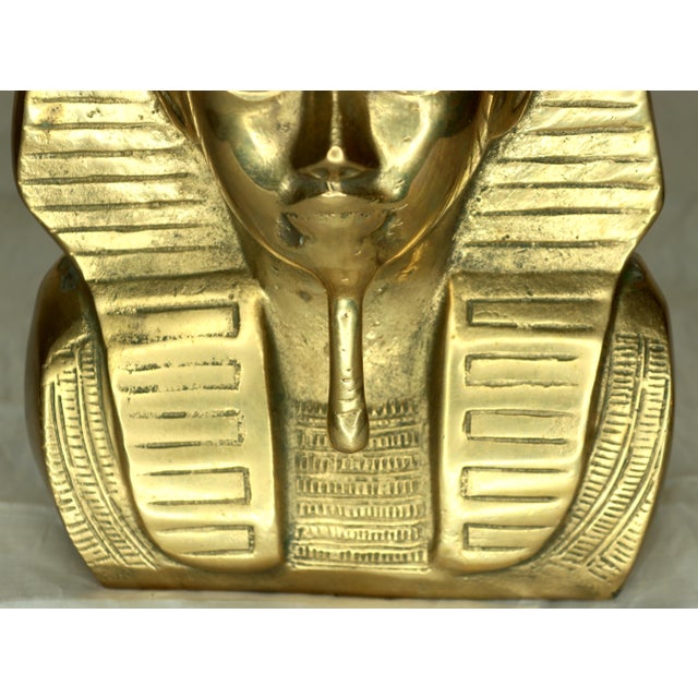 Treasures of Tutankhamun 1979 Traveling Museum Exhibition Bust –6.7 Lbs. For Sale - Image 13 of 14