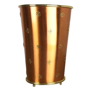 German Copper Umbrella Stand by United Workshop Munich, 1950s For Sale