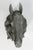Vintage Cast Aluminum Horse Head Equestrian Wall Sculpture, Possibly French For Sale In Los Angeles - Image 6 of 18