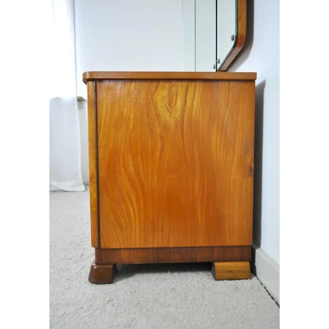 Art Deco Danish Vanity Desk with Tri-Folding Mirror, 1930s For Sale - Image 9 of 16