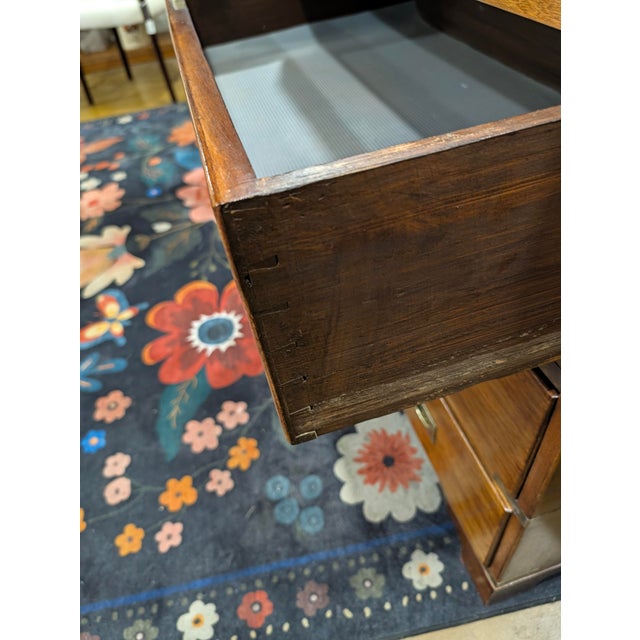 Campaign Antique Victorian - British Campaign Chest of Drawers For Sale - Image 3 of 15