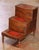 Early 20th Century English Mahogany Library Steps With Tooled Leather and Storage For Sale - Image 4 of 7