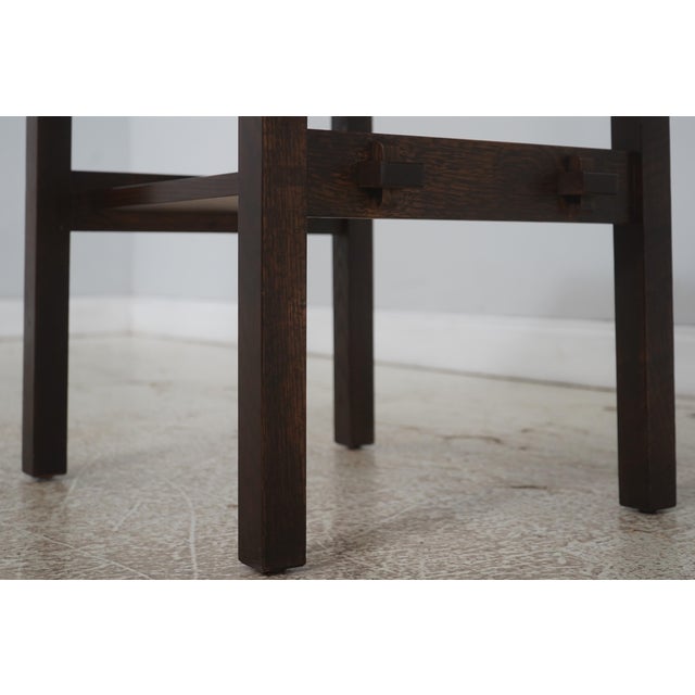 Stickley Mission Oak Tile Top Lamp Table For Sale In Philadelphia - Image 6 of 14
