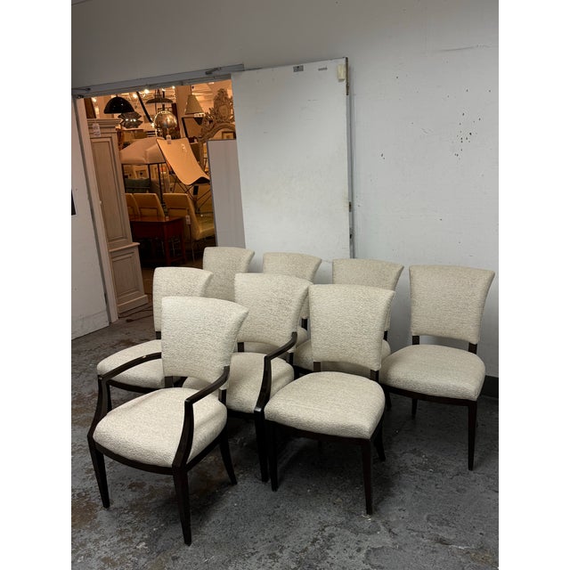 Design Plus Gallery presents a Set of Eight Venus Dining Chairs from Nancy Corzine. This coordinated set includes two...