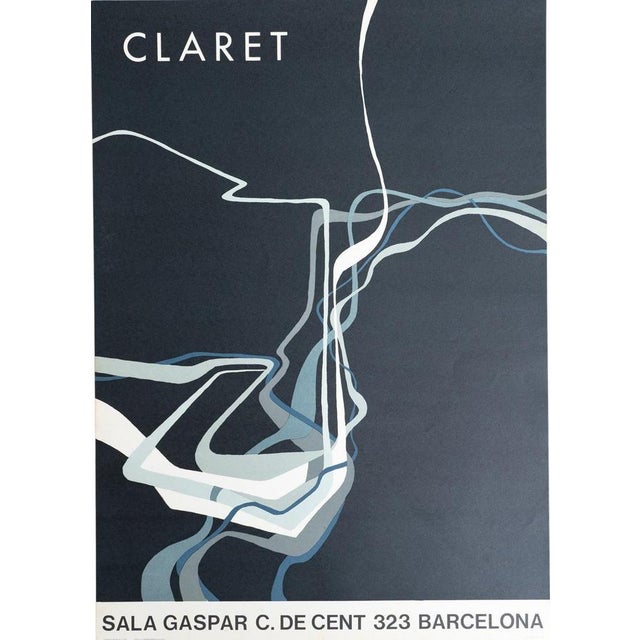 Original 1989 Exhibition Poster by Joan Claret Sala Gaspar, 1980s For Sale - Image 10 of 10