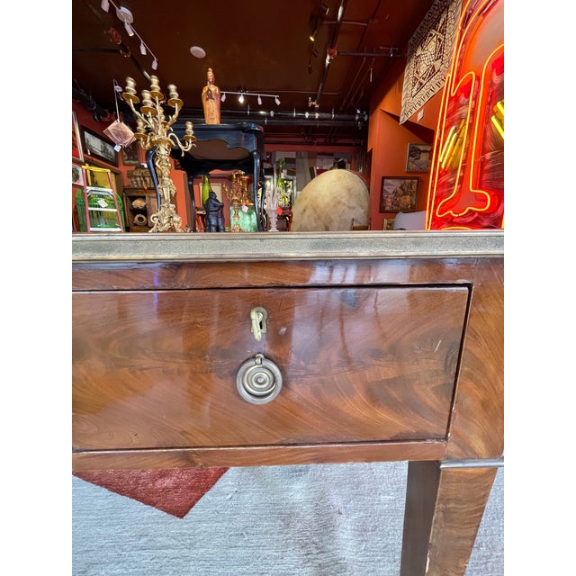 Early 20th Century Louis XVI Leather Topped Writing Desk For Sale - Image 14 of 14