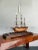 Wood Vintage Coastal Scale Model Sailing Ship For Sale - Image 7 of 7