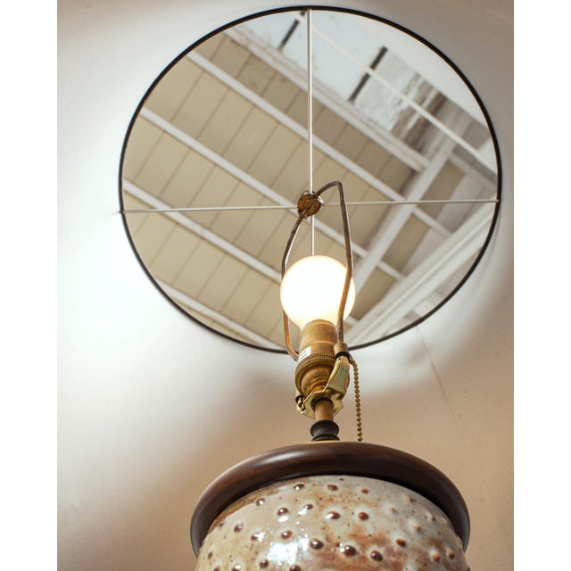 Midcentury Scandinavian Modern Mobach Style Pottery Floor Lamp For Sale - Image 9 of 17