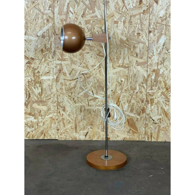 Mid-Century Modern Mid-Century Space Age Teak Floor Lamp from Temde For Sale - Image 3 of 13