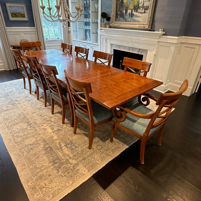 Baker Milling Road Extendable Dining Table and 10 Chairs For Sale - Image 16 of 18