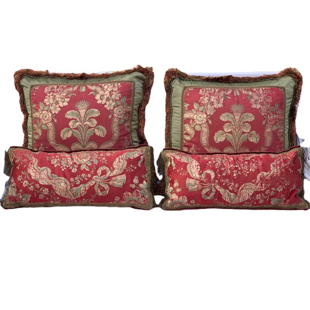Silk Italian Pillows - Set of 4 For Sale - Image 13 of 13