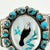 1970s Vintage Southwestern Dine’ Navajo Ben Touchine Turquoise & Sterling Large Cuff Bracelet - 7” For Sale - Image 6 of 11