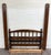 This is a beautiful vintage Colonial Revival full sized cannonball spindle bed featuring turned spindle details, arched...