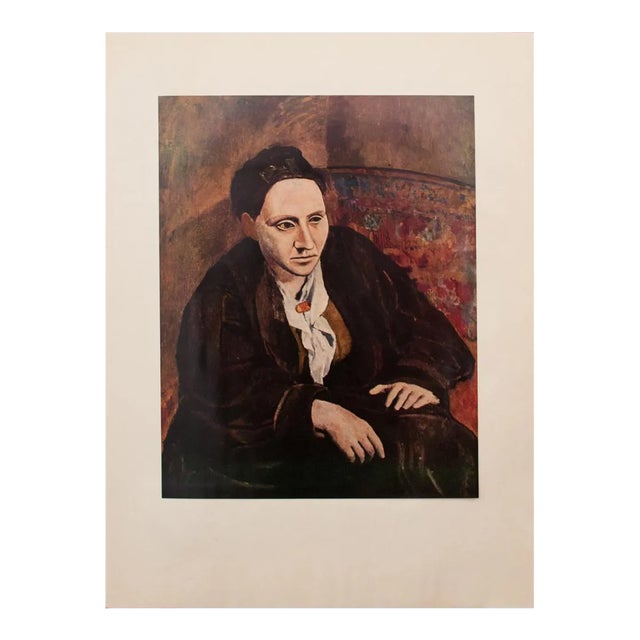 1950s Picasso, Original Portrait of Gertrude Stein, Period Lithograph For Sale