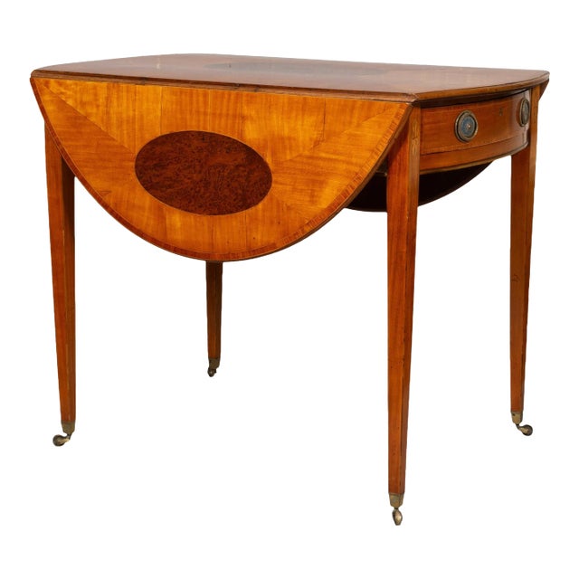 Fine George III Satinwood And Amboyna Pembroke Table For Sale