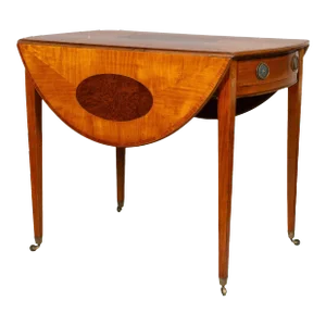 Fine George III Satinwood And Amboyna Pembroke Table