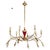 Mid 20th Century 1950's Modern Large 18 Arm Brass Italian Chandelier By Lumi For Sale - Image 5 of 12