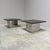 Stainless Steel and Stone Coffee Tables by Peter Draenert, 1970s, Set of 2 For Sale - Image 5 of 18