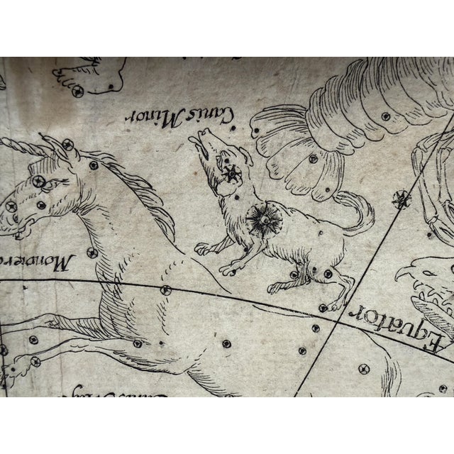 Black Original Celestial Charts by Johannes Zahn, Nuremberg, 1690s, Set of 2 For Sale - Image 8 of 15