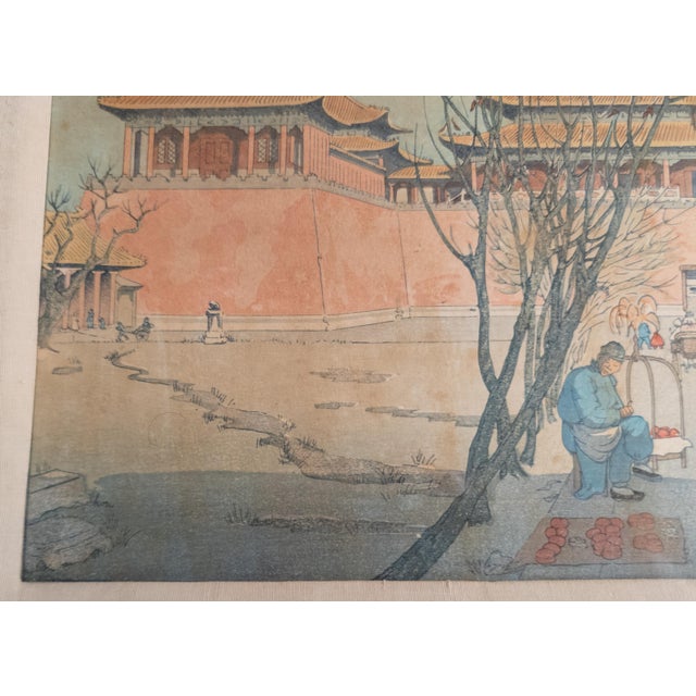 Early 20th Century Woodblock Print by Elizabeth Kelly, Forbidden City Gate, Peking For Sale - Image 11 of 15