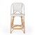 Spritely Home Accent Furniture Solstice 25 in. Seat Height Rattan Counter Stool with Back and Footrest For Sale - Image 4 of 8