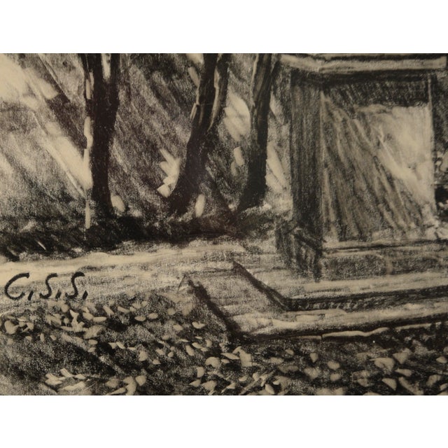 Paper Carcassonne Citadel, France - Pastel Drawing by Charles Sumner Schneider by Charles Sumner Schneider For Sale - Image 7 of 9