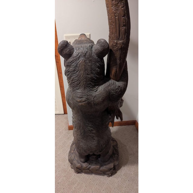 Black Forest Bear Umbrella Stand For Sale - Image 9 of 9