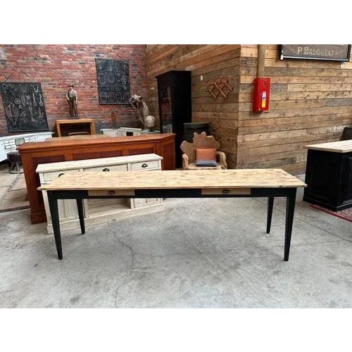 This estaminet table has been completely restored It has 2 functional drawers Height under headband 64cm I have official...