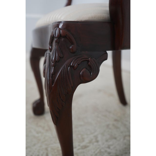 Set of 6 Lexington Mahogany Chippendale Style Dining Chairs For Sale - Image 12 of 18