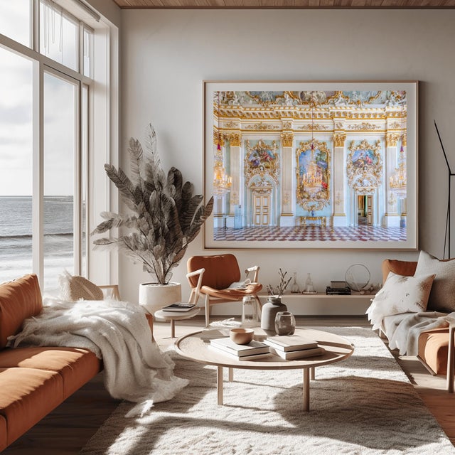 Richard Silver Nymphenburg Palace Entrance – Historic Munich Architectural Fine Art Photography 24" X 36" For Sale - Image 4 of 5