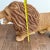 Wood Huge Vintage Lion in Style of Mario Lopez Torres Wicker Rattan VTG Art For Sale - Image 7 of 8