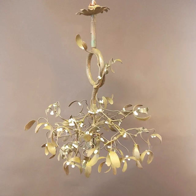 Art Nouveau Mistletoe Candlestick, France, 1910s For Sale - Image 4 of 11