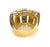 Crafted with sophistication, this Modern 18k Two Tone Gold Open Wide Band Ring is a testament to contemporary design and...