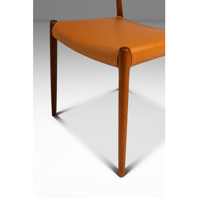 Set of Ten (10) Danish Modern Møller Model 79 Side Chairs in Teak & Leather by Niels Møller for j.l. Møller Mobelfabrik, Denmark, C. 1960's For Sale - Image 18 of 18