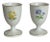 Baroque Pair of Late 20th Century Meissen Egg Cups, Morning Glory & Daffodils For Sale - Image 3 of 10
