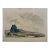 Henry Emil Salloch Original Watercolor on Paper Desert Plain With Shiprock Mesa, 1955. For Sale