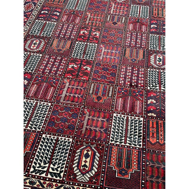 Textile 6x10 Old Persian Bakhtiari Area Rug - 501975 For Sale - Image 7 of 13