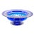 Mid-Century Modern Val Saint Lambert Cobalt Blue Diamond-Cut Crystal Centerpiece For Sale