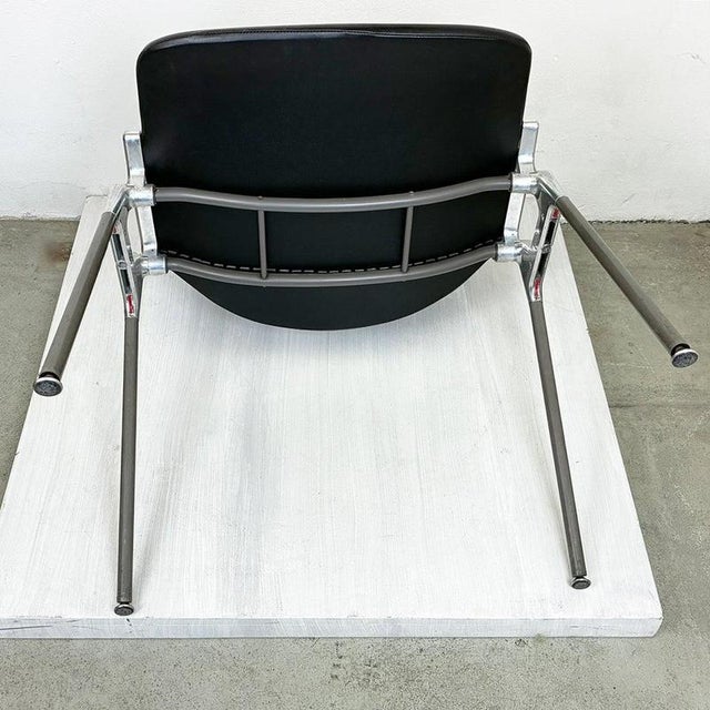 Black DSC 106 Stacking Chair attributed to Giancarlo Piretti from Anonima Castelli, Italy, 1970s For Sale - Image 11 of 12