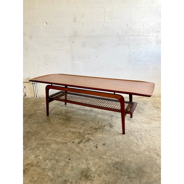 Brown Arne Hovmand Olsen Danish Modern Coffee Table For Sale - Image 8 of 10