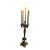 Vintage Large Brass Electric 5 Candle Light Candleabra Table Lamp 34" For Sale