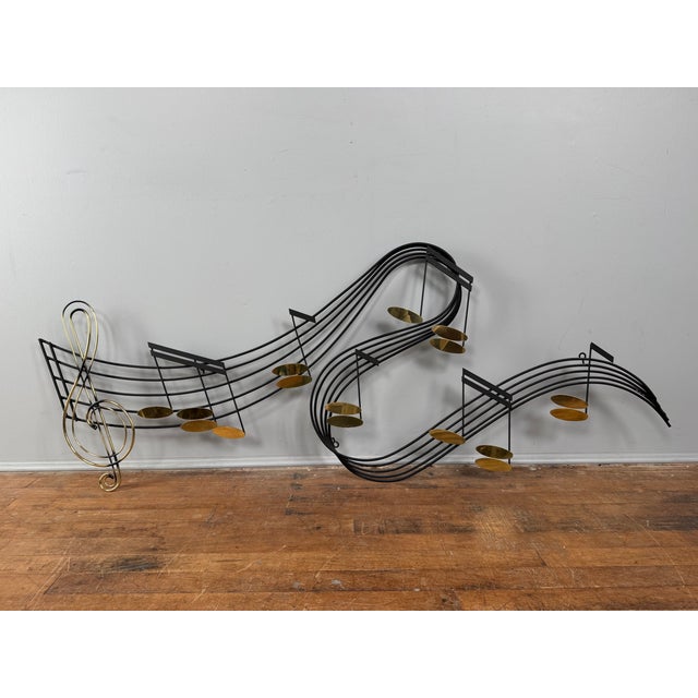 Signed Curtis Jere Musical Note Wall Hanger For Sale - Image 9 of 9