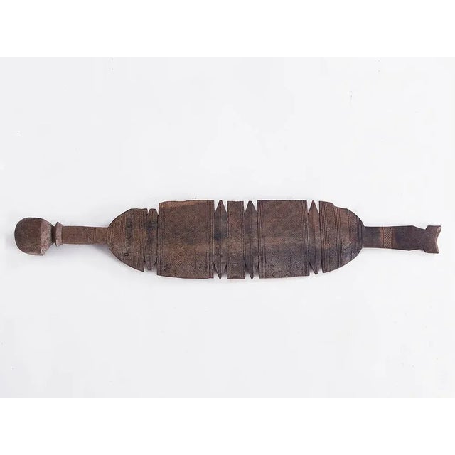 Large Mid-Century Bedouin Tent Beam in Wood, Sahara For Sale - Image 12 of 12