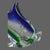 Mid-Century Modern Vintage Italian Hand-Blown Art Glass Fish Figurine For Sale - Image 3 of 8