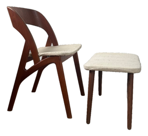 Vintage Randers Møbelfabrik Chair and Ottoman