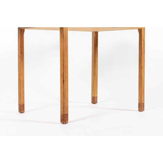 Mid-Century Danish Small Wood Extendable Dining or Game Table by SKM For Sale - Image 11 of 12