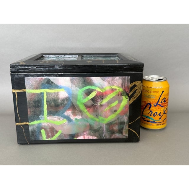 One of a Kind Graffiti Bodies Decorative Art Box For Sale - Image 10 of 10