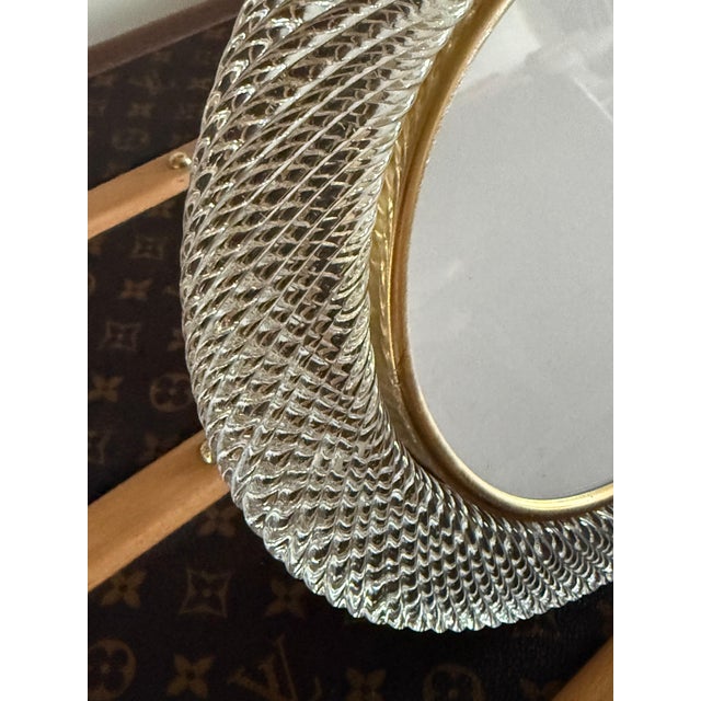 Oval Murano Glass Photo Frame, 2000s For Sale - Image 4 of 14