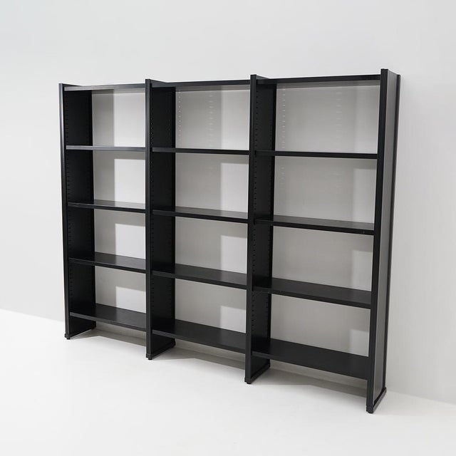 Black Metal Bookcase, 1970s For Sale - Image 4 of 16
